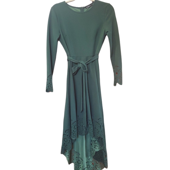 Shein green high low dress - Picture 1 of 5
